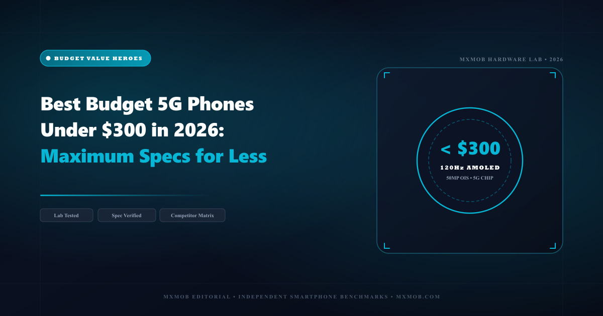 Best Budget 5G Phones Under $300 in 2026: Maximum Specs for Less